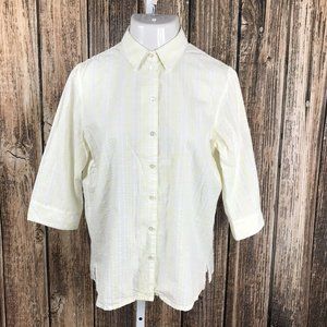 Kim Rogers Button Down Collared Shirt ~ Sz 12